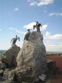 The Birds on the stone jetty